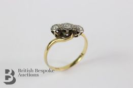 18ct Yellow Gold Three Stone Diamond Ring
