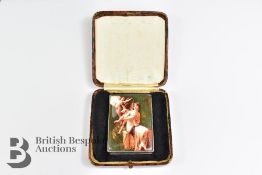 Sterling Silver and Enamel Box