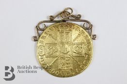 Gold Queen Anne Twin Guinea Coin