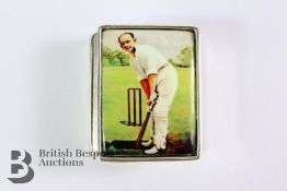 Silver and Enamel Pill Box
