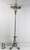 Wrought Iron and Brass Candelabra from Newstead Abbey