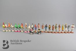 Box of Painted Plaster Figures