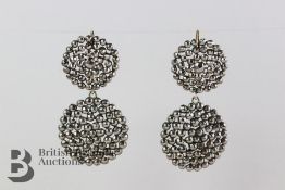 Pair of Georgian Cut Steel Earrings