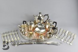 Large Box of Silver Plate