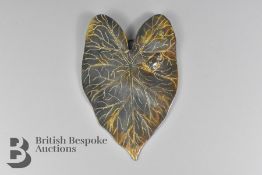 19th Century Bronze Lily Pad