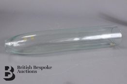 Vintage Glass Cucumber Grower and Glass Grape Storage Bottle