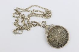 Silver Mexico Coin Pendant