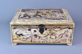 An Indian Camel Bone Box