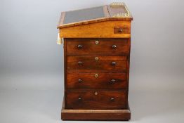 Rosewood and Mahogany Davenport