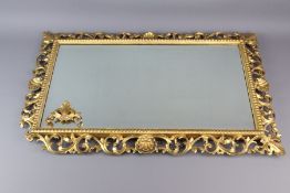 Square Gilt Wood Mirror