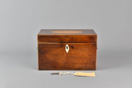 English 19th Century Mahogany Tea Caddy