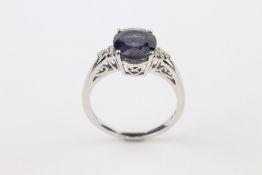 9ct White Gold Dress Ring