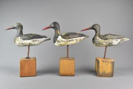 Three Decorative Treen Water Birds