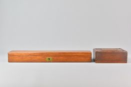 Mahogany Ruler Box and Small Box