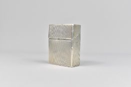 Silver Engine Turned Cigarette Box