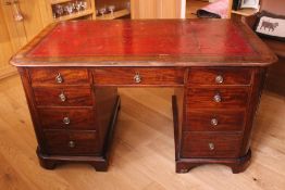 Victorian Mahogany Admiralty Partners Desk