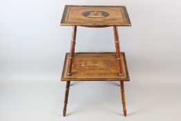 Italian Sorrento Ware Two Tier Serving Table