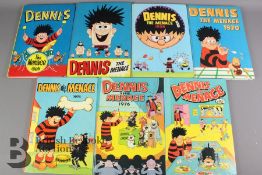 Seven Dennis the Menace Annuals Years 1962-1978