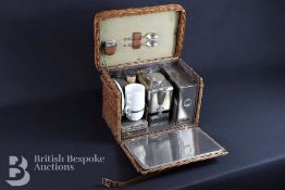 G.W Scott & Sons Compact and Unusual Fold Fronted Wicker Case