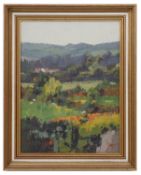 James Fry (Brit., 1911-1985) 'Summer landscape', oil on board