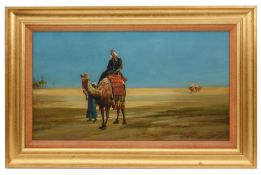 G. C. Post 'A Caravan Crossing the desert', oil on canvas, signed and dated 1905