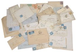 An interesting collection of French postal history, early French covers and related items