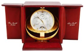 A modern Jean Roulet Le Locle world time zone desk clock