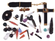 A small selection of mixed hardstones and gems