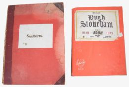 Military Interest. Scrap book albums; Lieut-Col. Hugh Stoneham O.B.E