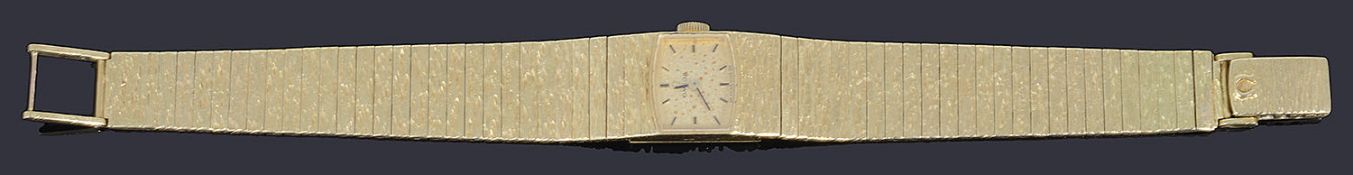 A ladies' 18ct gold Omega mechanical bracelet watch, c.1960,