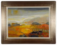 Kirsty Wither (Scot. b.1968) 'Heading East' oil on canvas, signed lower left, framed and mounted