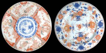 Two late 19th Century Japanese Imari chargers