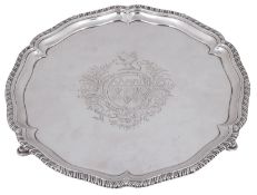 An early George III silver salver