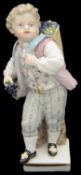 A small 19th century Meissen porcelain figure of vintner