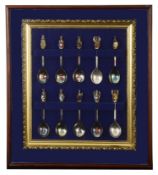 'The Queens Beasts Collection', a limited edition set of ten silver and enamel spoons