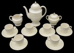A Wedgwood of Etruria creamware Edme pattern six setting coffee service
