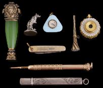 An interesting collection of 19th century and later silver and other vertu