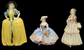 Three Royal Doulton porcelain figures
