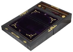 A Victorian coromandle writing slope