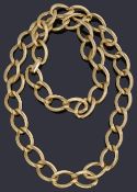 A Christian Dior gilt metal chain belt/necklace