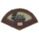 An early to mid 18th c mother of pearl double sided vellum leafed fan - Image 2 of 2