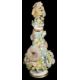 A mid 19th century possibly Coalbrookdale flower encrusted porcelain bottle vase and stopper - Image 1 of 2