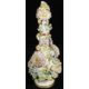 A mid 19th century possibly Coalbrookdale flower encrusted porcelain bottle vase and stopper - Image 2 of 2