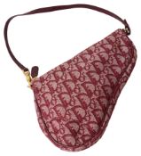 A Christian Dior vintage mini trotter saddle handbag