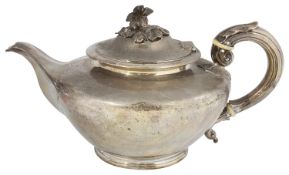 A William IV silver teapot