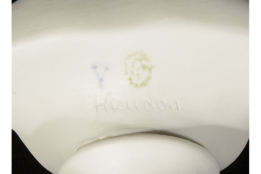 20th c French Sevres style biscuit porcelain bust of a Louise Brongniart after Jean-Antoine Houdon - Image 3 of 3