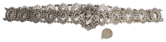 An early 20th Century silver Southeast Asian belt possibly Malaysian