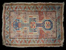 An early 20th century Caucasian Shirvan rug,