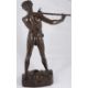 Felix Maurice Charpentier (Fr. 1858-1924) a late 19th c bronze model of Pan entitled 'Improvisateur' - Image 2 of 2