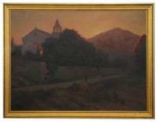 Alexei Vasilievich Hanzen (Russian 1876-1937) 'Church in Dubrovnik'